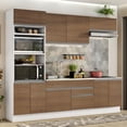 thumbnail image 2 of Cocina Integral Completa 270cm Glamy Madesa 13 - Blanco/Marrón, 2 of 5