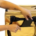 thumbnail image 5 of CleverMade Rolling Tote Cart 62L Collapsible Wheeled Bag, Gold, 5 of 11