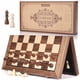 thumbnail image 1 of Juego de ajedrez AMEROUS magnético de madera de 38 cm con 2 reinas adicionales, 1 of 9