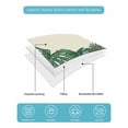 thumbnail image 5 of Quilts Twin Size, Tropical Green Plant Soft Comforter Bedding Set for Bed, Fern Print Summer Floral Birds Lightweight Quilted Bedspread with Pillow Cover(2 Pieces) for All Season, 68x86 Inch, 5 of 6