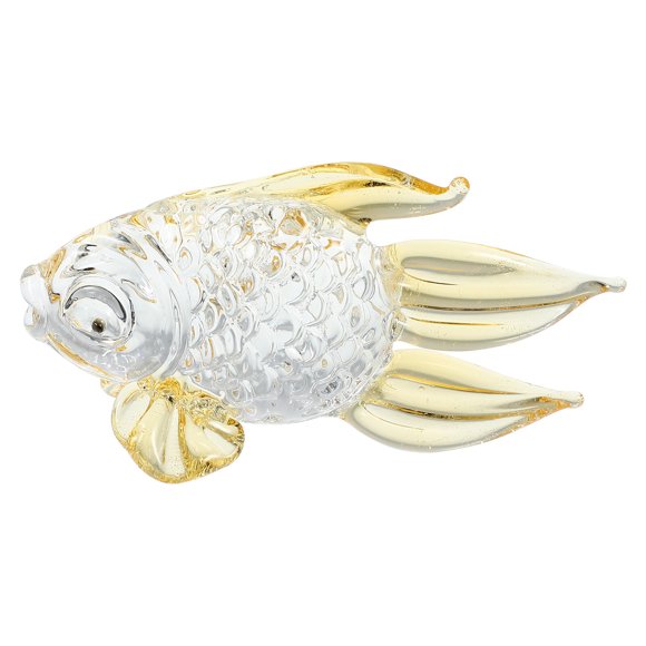 1Pc Lovely Glass Fish Figurine Chic Home Decoration Collection Best Gift