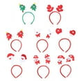 thumbnail image 1 of KAKOWELY 8 diademas navideñas con diseño de pelusa de dibujos animados, para primavera, para fiestas de Navidad (estilo variado), 1 of 5