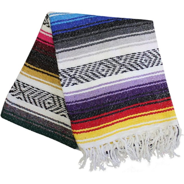 ZQRPCA (TM MultiColor Mexican Beach Blanket Vintage Style
