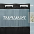 thumbnail image 2 of Zordlmo Easy Hang Fabric Shower Curtain with Snap-in Liner and Bath Rug Set, 72" x 74", Black, 2 of 8