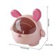 thumbnail image 2 of Lindo cubo de basura de escritorio con tapa | Mini cubo de basura de mesa de dibujos animados para oficina en casa | Cubo de basura de plástico compacto portátil para almacenamiento en la encimera, 2 of 5