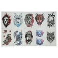 thumbnail image 2 of Men Tattoo Sticker,10 Sheet Animal Pattern Waterproof Tattoo Sticker Tattoo Sticker Meticulously Designed, 2 of 8