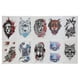 thumbnail image 1 of 10 Hojas de pegatinas de tatuaje temporal Sincero diseño de animales, 1 of 10