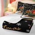 thumbnail image 4 of Manfei Rustic Christmas Animals Quilt Full,Xmas Holiday Season Full Bedspread Sets,3pcs,1 Coverlet and 2 Pillowcases, 4 of 7