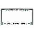 thumbnail image 1 of En Vacances Permanentes Vieux Gars Chrome License Cadre de Plaque, 1 of 1