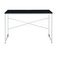 thumbnail image 2 of Black Vanity Desk with Metal Frame - Modern Makeup Table for Bedroom, 47.5" Wide, X-Shape Design, Stylish Dressing Table, 2 of 5