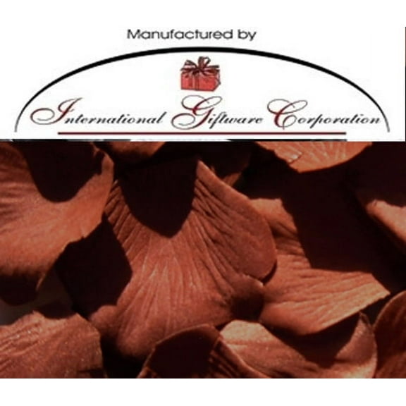 Brown - 100 Silk Rose Petals Wedding Favors - Solid Colors - Wedding Reception and Party Supplies