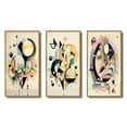 thumbnail image 2 of Designart "Minimalist Multi-Shape Art in Pastel I" Modern Framed Wall Art Set Of 3 - Green Abstract Minimalism Frame Gallery Wall Set For Home Decor, 2 of 6