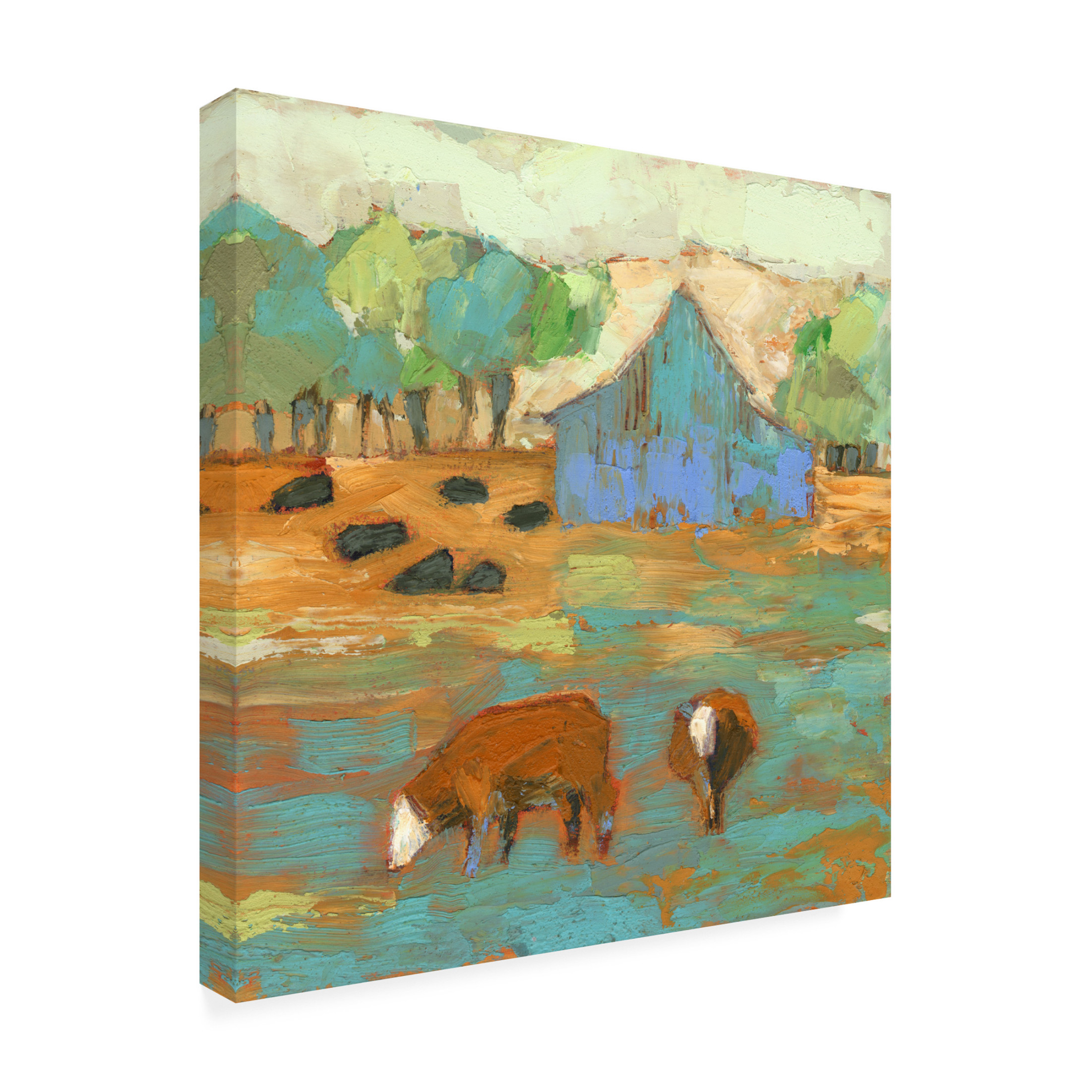 Trademark Fine Art Sue Jachimiec  Powhatan Barn Canvas Wall Art