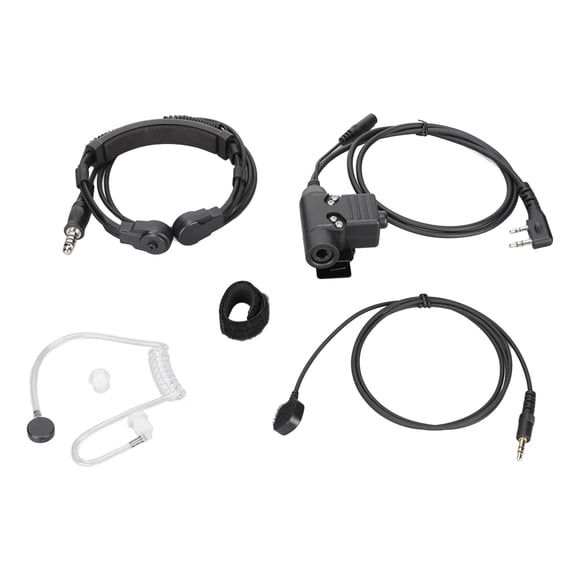 Sistema de auriculares PTT, U94 PTT con micrófono de garganta para dedo Auriculares PT T con micrófono de dedo Respuesta rápida