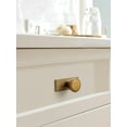 thumbnail image 3 of Goo-Ki Antique Brass Cabinet Drawer Knobs with Backplate or Spacer Zinc Alloy Kitchen Hardware, 6 Pack Single Hole Cabinet Pull Handles,2231-G017, 3 of 9