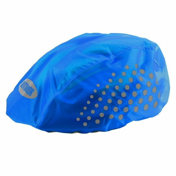 MTB Cycling Oxford Cloth Bicycle Helmet Waterproof Cover Helmet Rain Cover Reflective Safety Helmet Cover Riding Helmet Cover ROYAL BLUE 2