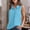 Light Blue, variant on Women's Sleeveless V-Neck T-Shirt with Turndown Collar