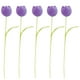 thumbnail image 4 of Flores artificiales, plantas artificiales, decoración de flores falsas, ramo de punto, ramo de flores artificiales falsas para decoración de hogar, oficina, fiesta, boda, regalo de cumpleaños, tulipan, 4 of 4