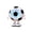 White, variant on UNLLLL Football Shaped Mini Fan, USB Rechargeable with 3 Speeds, Colorful LED Light Portable Handheld Football Fan, for Home Desk Bedroom Outdoor Camping (White)