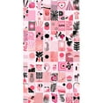 thumbnail image 2 of Idea4wall 3pcs Bold Pink Empowering and Trapical Stylish Graphic Wall Murals, Removable Self-Adhesive Stick Wallpaper Large Wall Stickers for Home Decorative, 72"x120", 2 of 5
