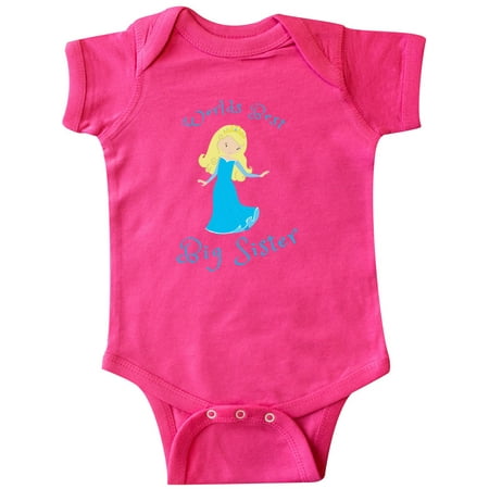

Inktastic World s Best Big Sister Gift Baby Girl Bodysuit