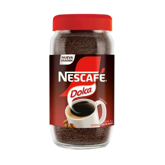 Café soluble Nescafé Dolca mezclado con caramelo 46 g