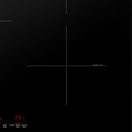 Bosch - 800 Series 36" Built-In Electric Induction Cooktop with 5 elements and HomeConnect - Black