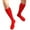 Red, variant on Unisex Knee High Socks, Nylon Non-Slip Invisible Seamless Tube Socks, Candy Color