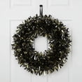 thumbnail image 2 of Tinsel Wreath, Black and Gold, 20", Graduation by Way To Celebrate, 2 of 4