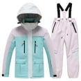 thumbnail image 3 of Aboser Winter Waterproof Snowsuits for Kids Boys Girls Insulated Ski Snow Suit Warm Windproof Snowboarding Skisuit 2 Piece Snow Outfits Sky Blue 3 Years, 3 of 8