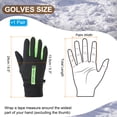 thumbnail image 2 of Uxcell Winter Ski Snow Gloves,  Waterproof Touchscreen Winter Warming Gloves Green, 2 of 7