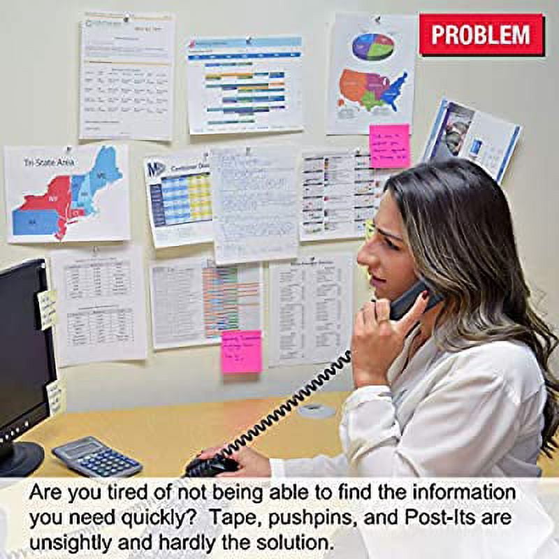 Ultimate Office AdjustaView 10-Pocket Desk Reference Organizer with Supplies Storage Base and EZ-Load Pockets to Hold 20 Sheets of Paper, Includes Fast Find Indexing Tabs (Colored Pockets)