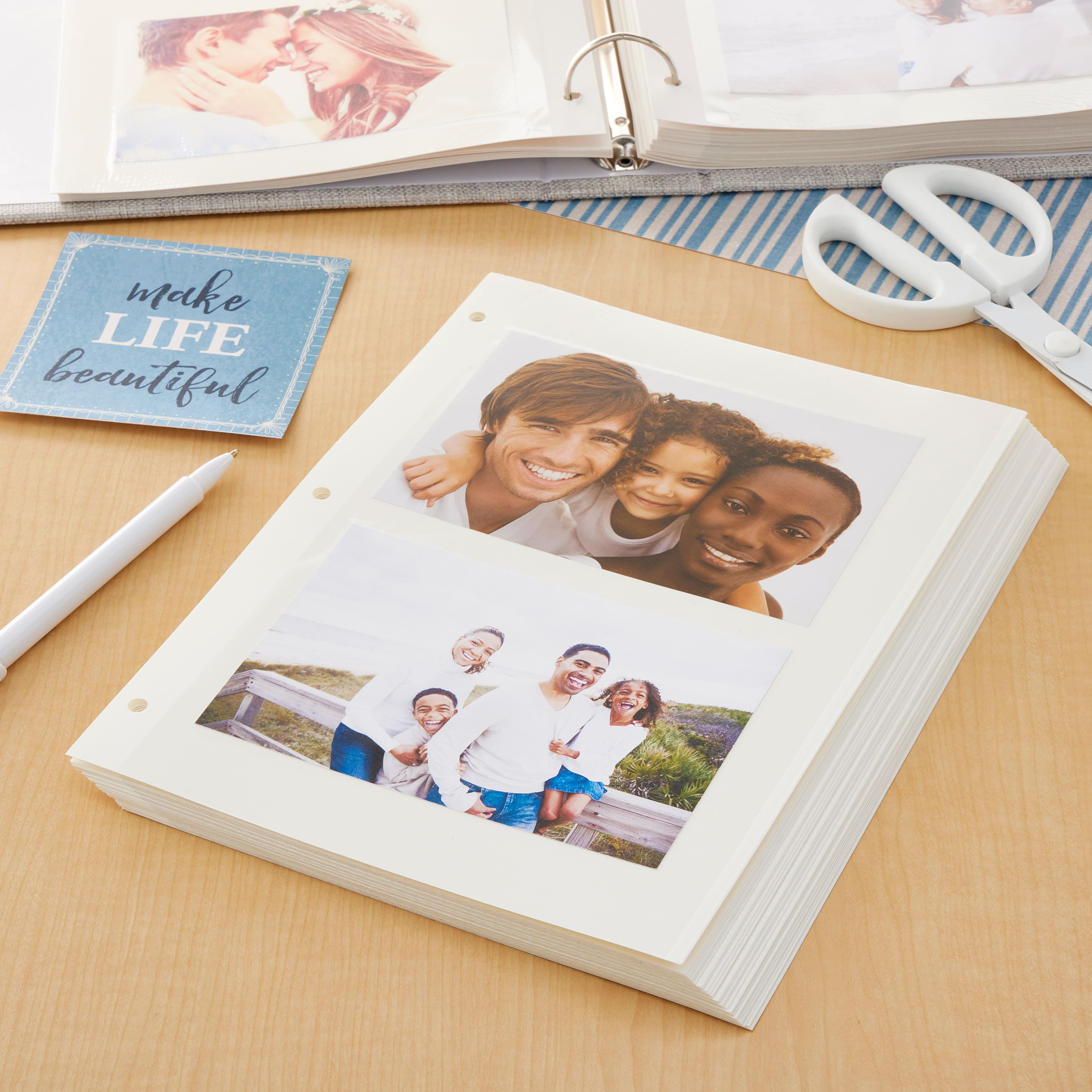 11 x 8.5 White Scrapbook Refill Pages by Recollections™