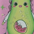 thumbnail image 5 of ARISTURING Avocado Unicorn Shower Curtain Polyester Fiber Bathroom Decoration 69x72, 5 of 7