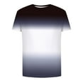 thumbnail image 3 of 2025 Men Shirt on Clearance, Mens Summer Short Sleeve Top, Round Neck Color Block Tees Blouses Trendy Loose Fit Graphic Athletic Tshirts Fashion Soft Cotton Work Going Out T Shirt, Gray XL, 3 of 5