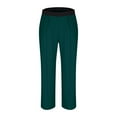 thumbnail image 3 of Pull On Pants for Men Work Casual Elastic Waist Straight Leg Stretch Pants Lightweight Sweatpants with Pockets, 3 of 7