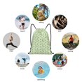 thumbnail image 6 of Sikiie Green Avocado Drawstring Backpack Drawstring Bags, Draw String Back Bag for Sports, Gym, Travel, Swimming, Beach-Small, 6 of 6