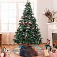 thumbnail image 7 of Sikiie Colorful Cloud Shepherd Dog 30-48 inches {designName} Print Christmas Tree Skirt Snowman Xmas Tree Skirt with Edge Christmas Decorations for Holiday Party36", 7 of 7