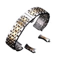 thumbnail image 1 of Qarigey Correa de acero inoxidable transpirable de metal para una experiencia mejorada de reloj inteligente intercambiable Relojes oro 23mm, 1 of 6