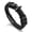 D-Black Cross, variant on Black Cross Cuff Bracelet for Men, Philippians 4:13 Stainless Steel Braided Leather Bible Verse Jesus Bracelets Inspirational Faith Gift for Dad Brother Son Religious Baptism Confirmation Gifts