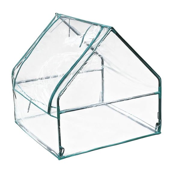 HuiXinOu Portable Mini Plant Greenhouse Cover Clear Outdoor Garden Grow Tent Frost Protection Cover for Herbs Flowers Patio Yard