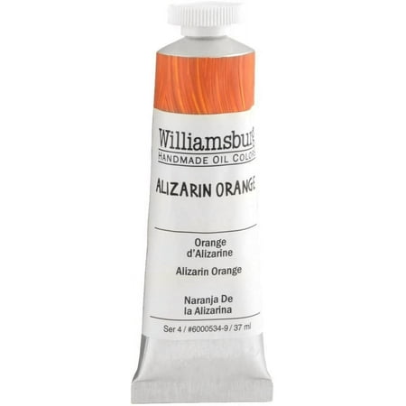 UPC: 0877463000010 | Williamsburg Handmade Oil Paint – Alizarin Orange 37 ml