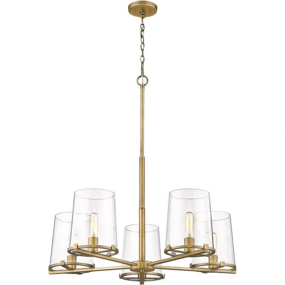5 Light Chandelier in Transitional Style-34.5 inches Tall and 33 inches Wide Bailey Street Home 372-Bel-4619905
