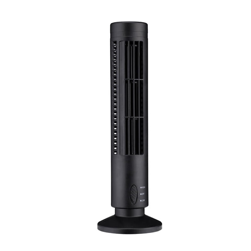 MOKEJI Tower Fan,Home Office Mini Electric USB Bladeless 2 Speed Desktop Air Cooling Tower Fan