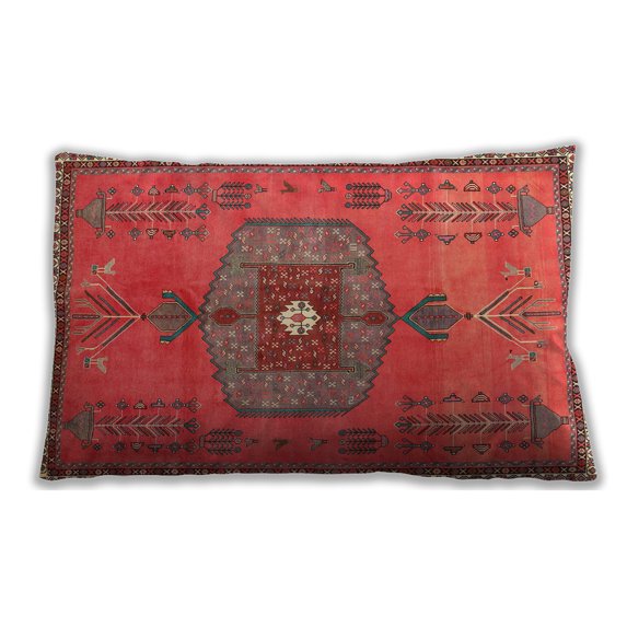 Ahgly Company Indoor Rectangular Traditional Lumbar Throw Pillow, 13 inch by 19 inch