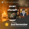 thumbnail image 5 of Yatskia Colorful Garden Tulip Urn for Ashes Adult Male, Large Burial Urns for Human Ashes Adult Female, Memorial Keepsake Urns for Human Ash, (Tasty 10 Inch and 3 Inch), 5 of 8