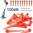 thumbnail image 1 of 100 cuchillas de repuesto de plástico para cortacésped Easycut Li-18/23r (100 unidades), 1 of 4