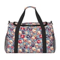 thumbnail image 1 of Disketp music Skull record Retro Bolsa de Viaje Tipo Duffle, Bolso de Mano para Fin de Semana para Mujer, Bolsa de Gimnasio Ligera para Hombre, Esencial para Viajes, 1 of 7