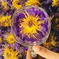 thumbnail image 3 of Premium Blue Lotus Whole Flower Petals, Organic Loose Leaf Tea, Natural Dried Edible Flowers Herbal Tea Drink for Relaxation - 100 grams, 3 of 6