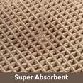thumbnail image 5 of Waffle Bath-Mat, Absorbent Bath Mats for Bathroom Non Slip, Machine Washable Bathroom Rugs with Tassels Ultra Soft Boho Bath Rugs for Floor 17''x24'' Beige, 5 of 7